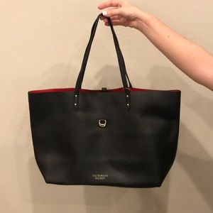 Faux leather VS bag with clutch